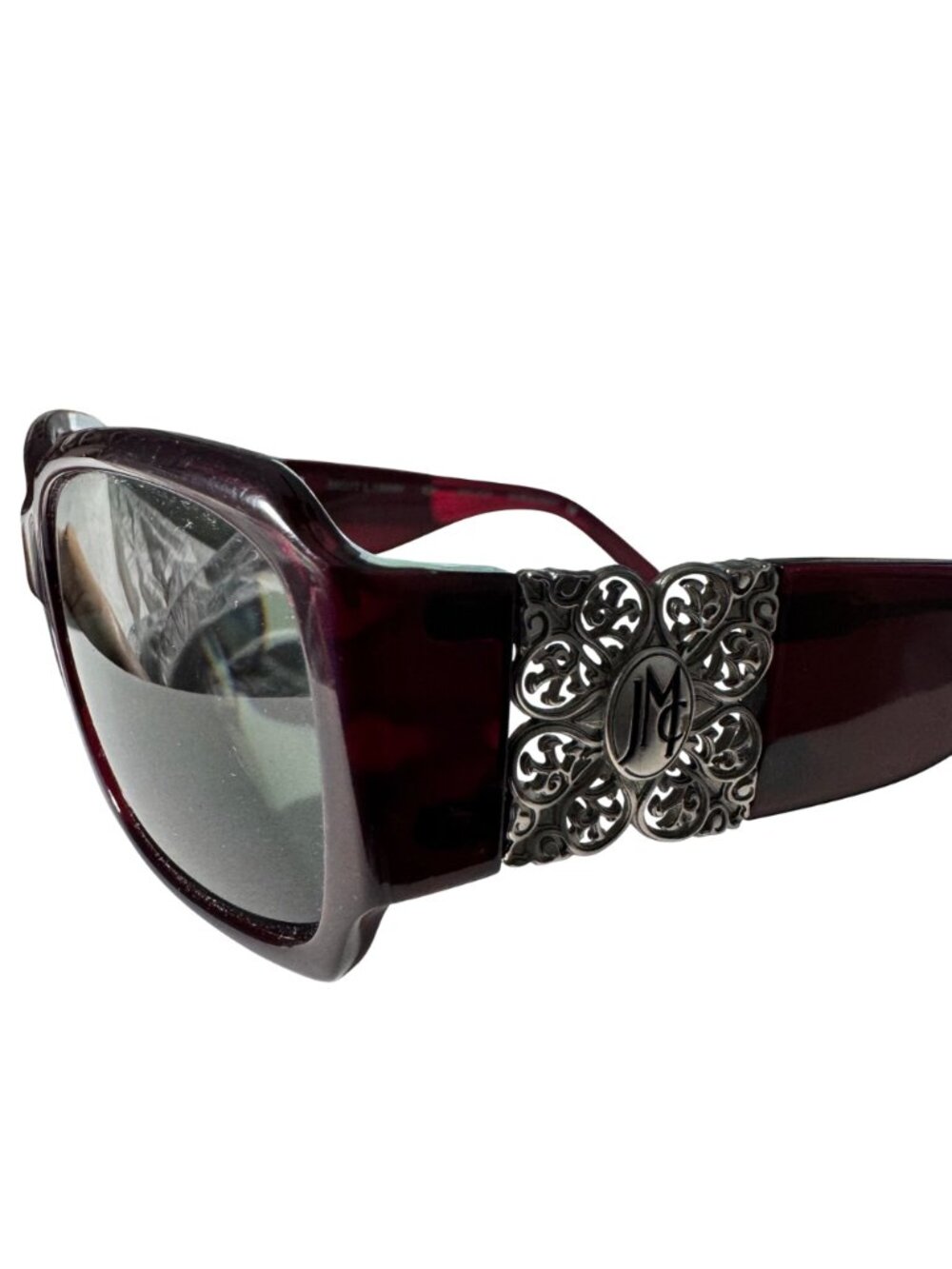 Jessica McClintock JMC 558 Burgundy Eyeglasses 59-17-130MM Oversized Frames Only - Picture 10 of 11
